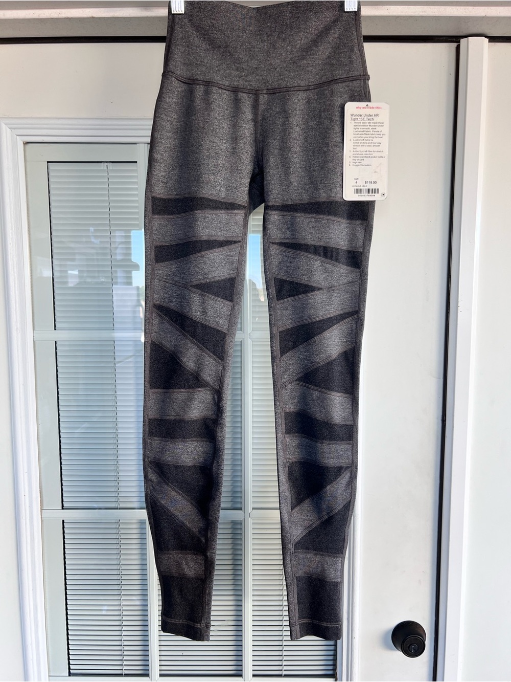 lululemon athletica Dark Gray Geometric High-Rise Leggings